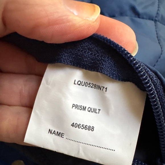 Barbour x Pantone - Womens Blue Quilted Jacket US 4 / UK 8 - Picture 5 of 5